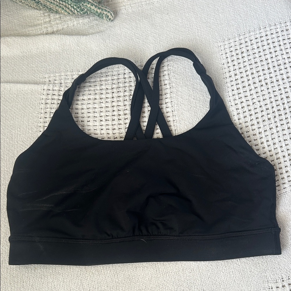 Lululemon black sports bra